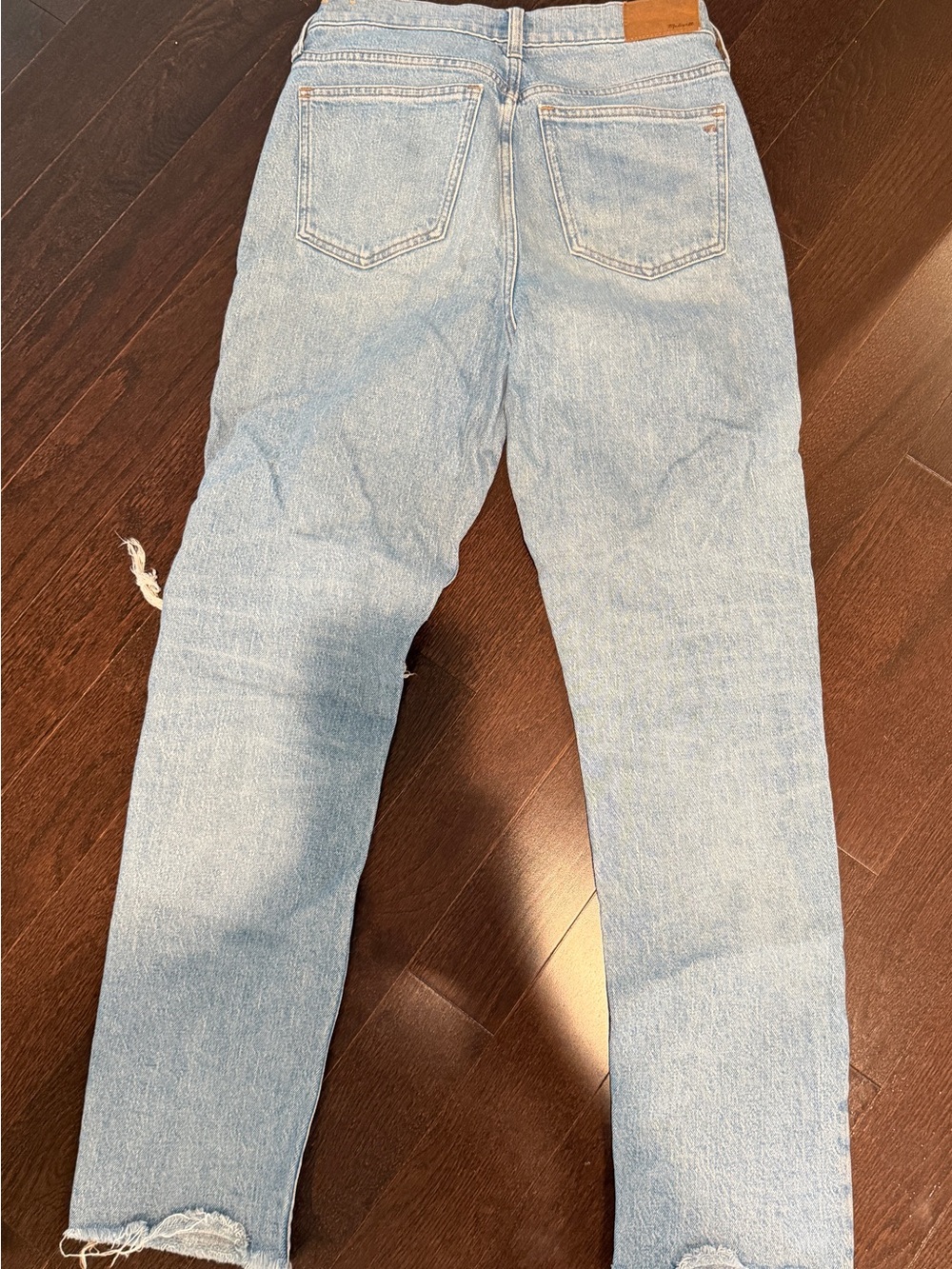 Madewell Light Wash Straight Jeans